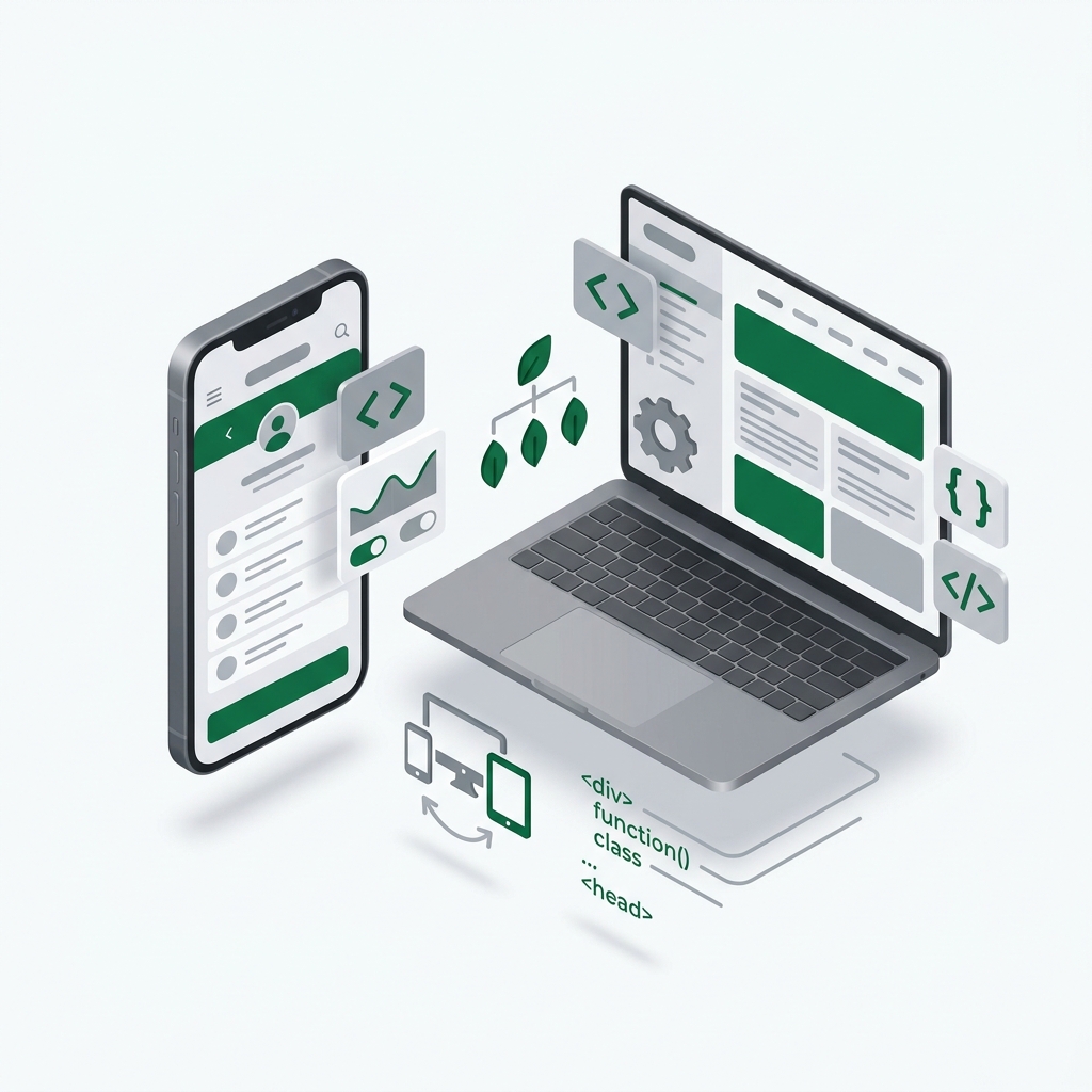 Web & Mobile App Development illustration